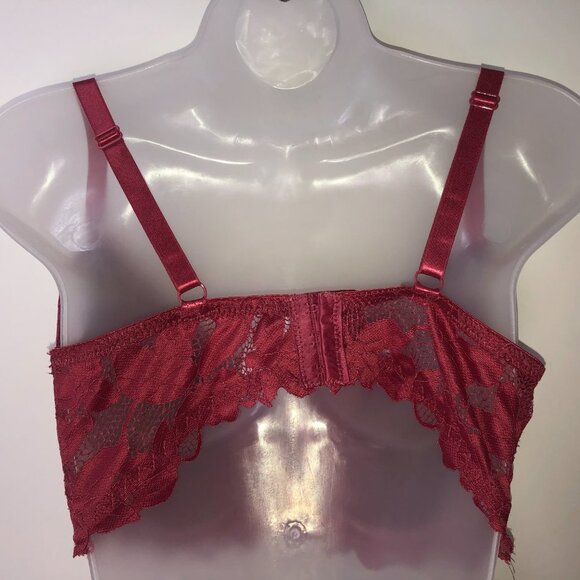 Adrienne Vittadini Studio Red Lacy Bra 38DD - Picture 6 of 11